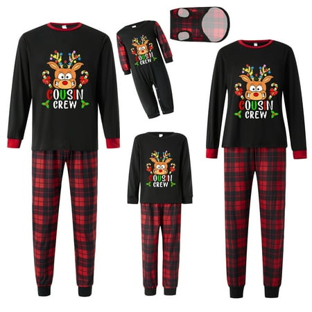 

DuAnyozu Christmas Family Matching Plaid Flannel Pajama Pj Sets