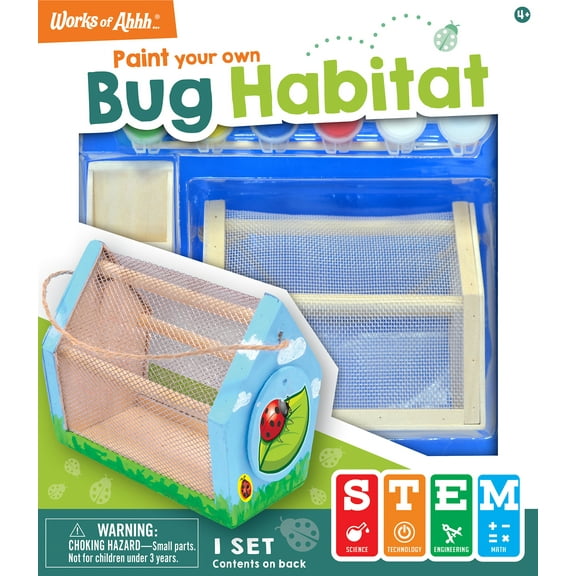 Works of Ahhh Craft Set - Bug Habitat Classic Wood Paint Kit