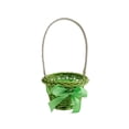 thumbnail image 1 of Tauxra Mini Round Woven Plastic Flower Basket With Handle Orange For Easter Decor And Storage, 1 of 6
