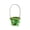 Green, variant on Mini Hand-Woven Flower Basket, Blue Plastic Decorative Basket For Artificial Flowers, Small Storage Organizer, 19x12cm