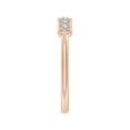 thumbnail image 5 of ANGARA Natural Pave Set Diamond Bar Ring with Milgrain in 14K Rose Gold for Women (Size-2mm| Color-I-J| Clarity-I1-I2) | April Birthstone, Anniversary, Jewelry Gift for Women | Natural Diamond Ring, 5 of 11