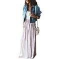 thumbnail image 2 of Qiylii Women Loose Pants High Waist Wide-Leg Floral / Striped Streetwear, 2 of 8