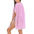 thumbnail image 6 of KingShop Womens Cover Up Dress Beach Wear Cover Up Pom Pom Swimwear Bandage V-Neck Swim Bathing Suit Loose Beachwear, 6 of 6
