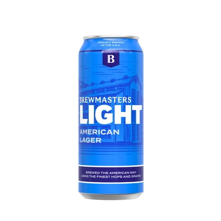 Brewmasters Light American Light Lager Beer, 16 fl oz Single Can, 4.2% ABV