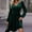 Green, variant on Zedker Women's Long Sleeve Velvet Mini Dress Fall Bodycon Mock Neck Elegant Fall Winter Wrap Tunic Short Cocktail Holiday Party Dresses Plus Size Black L