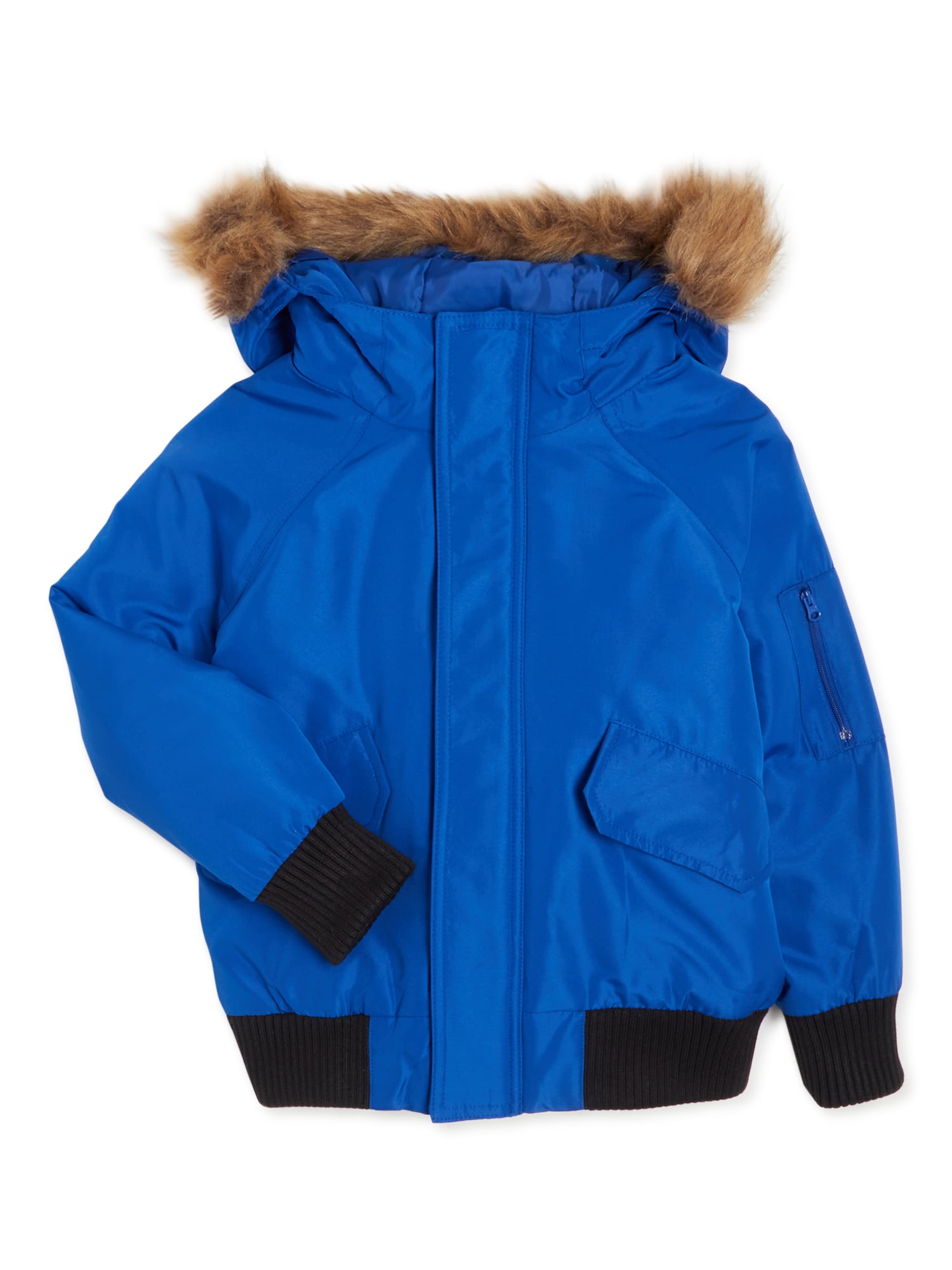 Swiss Tech Boys Bomber Jacket with Faux 