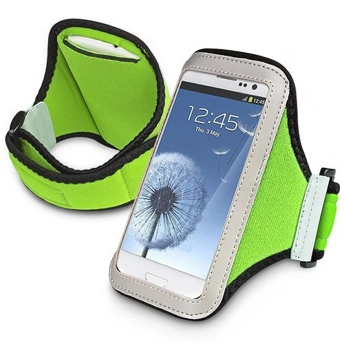 Green Sports Universal Armband Pouch Case Dell Venue Gsm Phone 3G Android