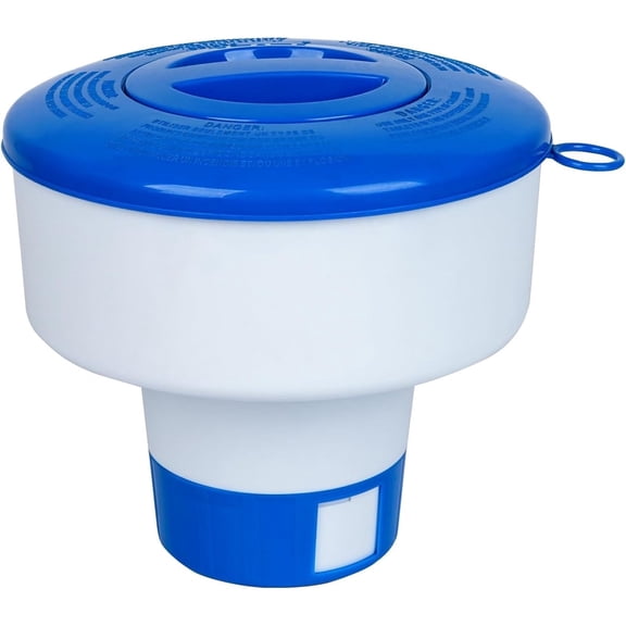 Pool Chlorine Floater for Pools Fits 3" Tablets,7" Diameter Chlorine Tablet Floater with Adjustable Flow Vents Balanced Chemical Dispenser for hot tub/Spa（Collapsible）