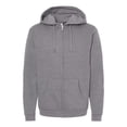 thumbnail image 1 of M&O 3331 Unisex Zipper Fleece Hoodie, 1 of 2