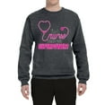 thumbnail image 2 of Wild Bobby, Funny Nurse Whats Your Superpower Nurse Week, Inspirational/Christian, Unisex Crewneck Graphic Sweatshirt, Charcoal, 3X-Large, 2 of 4