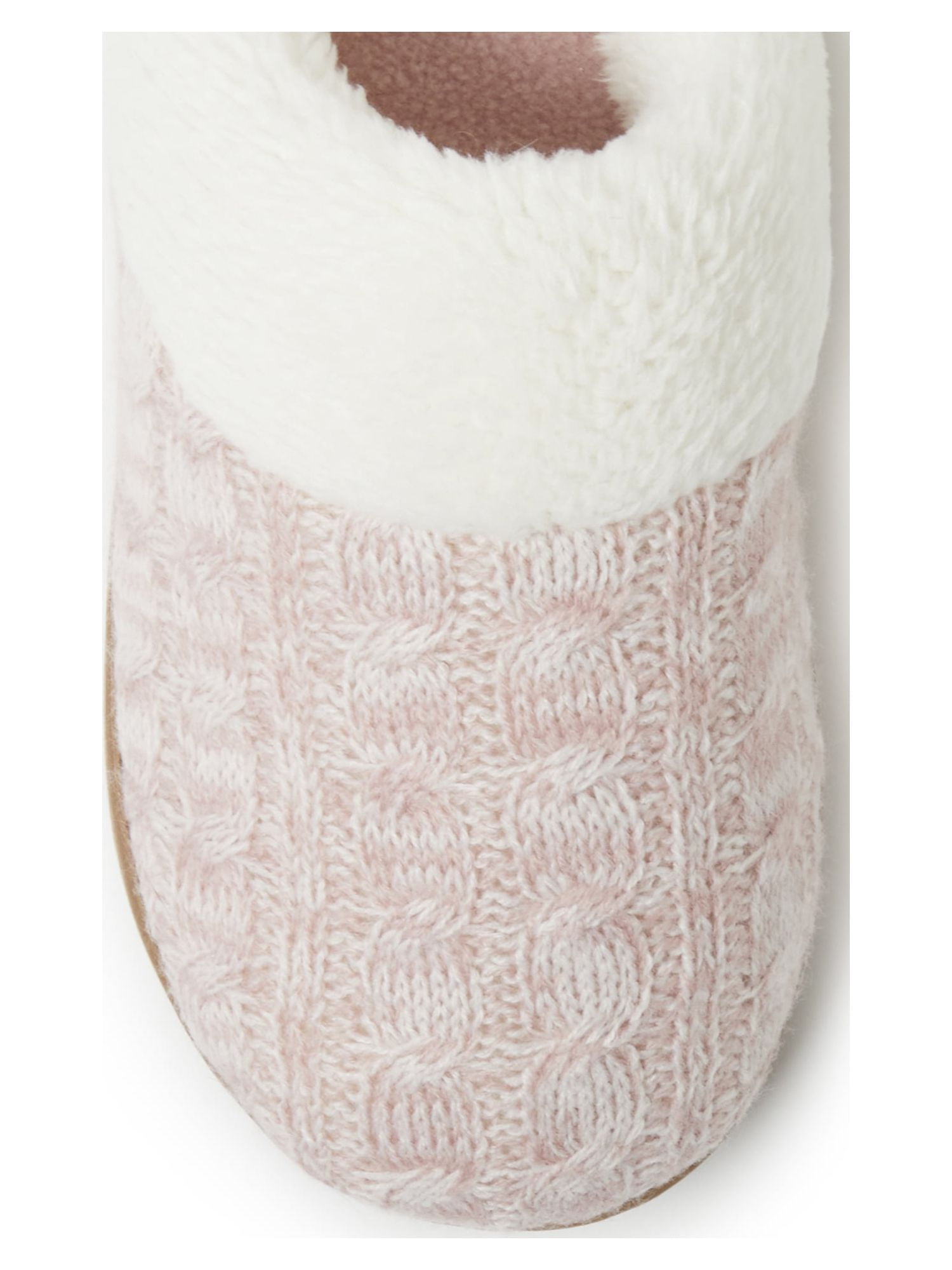 Dearfoams Cozy Comfort Women's Cable Knit Clog Slippers