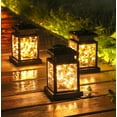 thumbnail image 3 of Lanternes Solaires en Métal avec 20 LEDs Blanc Chaud Guirlande Lumineuse Décorative pour Table Extérieure, 3 of 7