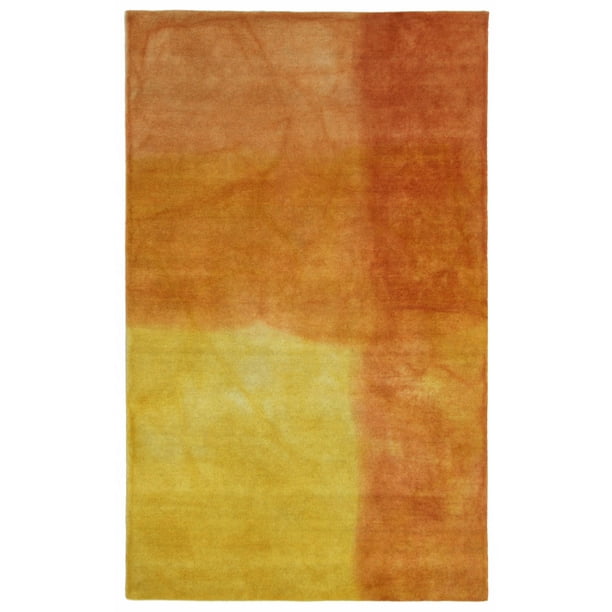 Liora Manne Piazza Watercolors Indoor Rug Orange 42"X66"