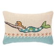 thumbnail image 1 of Peking Handicraft Mermaid Blonde Hook Pillow, 14 by 20-Inch, 1 of 1