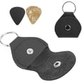thumbnail image 4 of Guitar Pick Holder, Guitar Pick Bag Soft PU Leather  For Plectrum Storage Black, 4 of 8