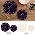 thumbnail image 4 of Neon Running Horses Pot Holders Trivets Set of 2 Cotton Hot Pads Mats for Hot Dishes Pots Pans Kitchen Cooking 7" 9.5", 4 of 7