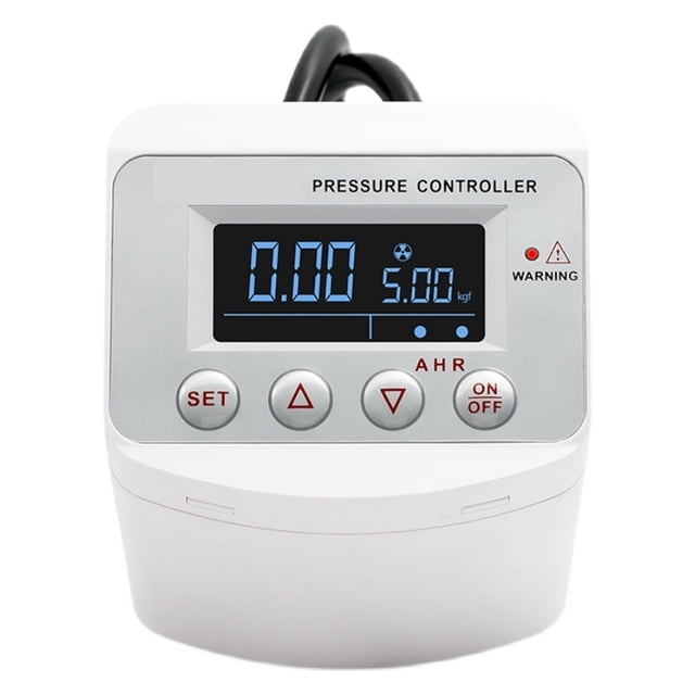 Interrupteur de Pression Numérique 0-50 Bar pour Pompe à Eau Liquide à Gaz, Contrôleur de Pression d'Air avec Écran LCD, Réglable Numériquement