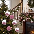 thumbnail image 5 of Fwttom Sequin Christmas Ball Ornaments Set of 16 Shatterproof Hanging Merry Christmas Tree Decorations for Holiday Gifts Xmas Decor, Pink, 5 of 7
