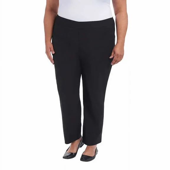 Hilary Radley Ladies' Pull On Ankle Pants (Black, 3X)