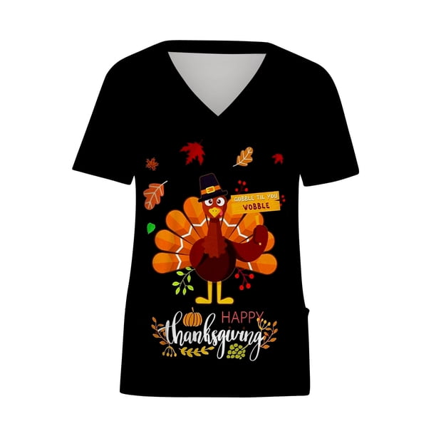 Puntoco Blusa de manga corta con cuello en V para mujer con bolsillos Puntoco Puntoco-3707