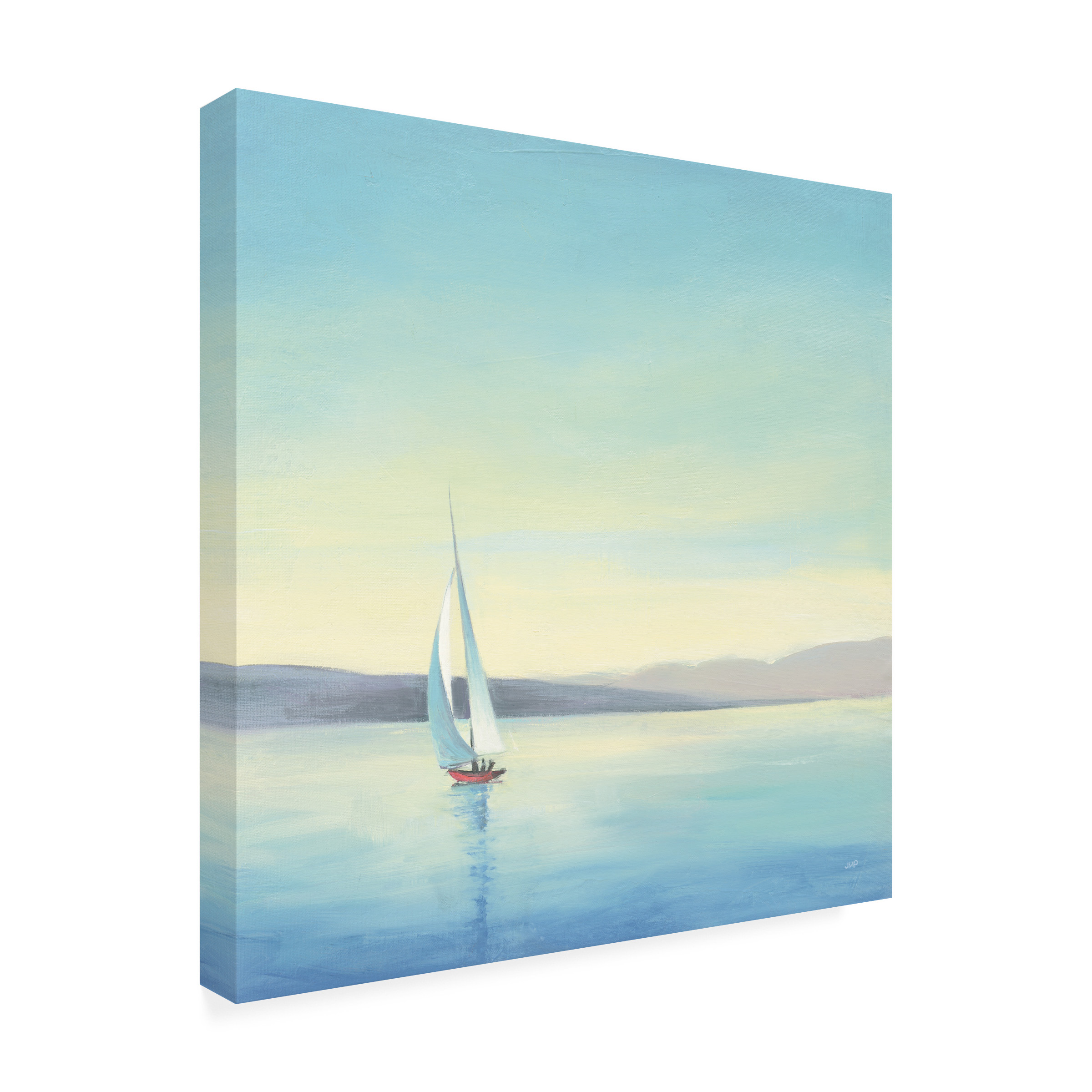 Trademark Fine Art 'Heading Home Sailboat' Canvas Art by Julia Purinton