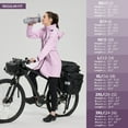 thumbnail image 7 of BALEAF Women's Long Rain Coat Packable Waterproof Windbreaker Lightweight Cycling Jacket with Hood Pastel purple XL, 7 of 7