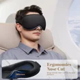 thumbnail image 3 of Comvin Eye Mask for Sleep, 3D Blackout Sleeping Mask for Women Men, Black, 3 of 8