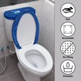 thumbnail image 4 of HELLHERO Whale Elastic Fabric Bathroom Toilet Cozy Set for Indoor Home Merry Christmas Toilet Lid Seat Cover Set with Stretch 2 Piece Set, 4 of 5