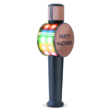 Singing Machine - Party Machine Mic - Rose Gold - Rose Gold and Black
