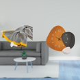 thumbnail image 2 of Manta De Punto A Rayas, Reloj Decorativo Moderno, Suave Y Cálido, Estilo Rústico, Reloj De Pared, Adorno De Madera Para Dormitorio, Sofá, Cama, Silla, Baño, Restaurante, Decoración Del, 2 of 8