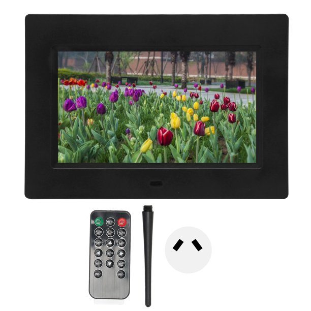 Marco de fotos digital Pantalla IPS HD de 7 pulgadas Compatible con tarjeta de almacenamiento USB Reproducción de videos musicales Álbum electrónico Enchufe australiano de 100 a 240 V