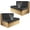 Black, variant on Leather RV Dinette Cushion Covers, PU Waterproof Slipcovers for Rv Furniture Dinette Cushion Covers Anti-Slip Rv Sofa Cover Camper Cushion Covers (2 seat Cover+2 backrest Cover,Black)