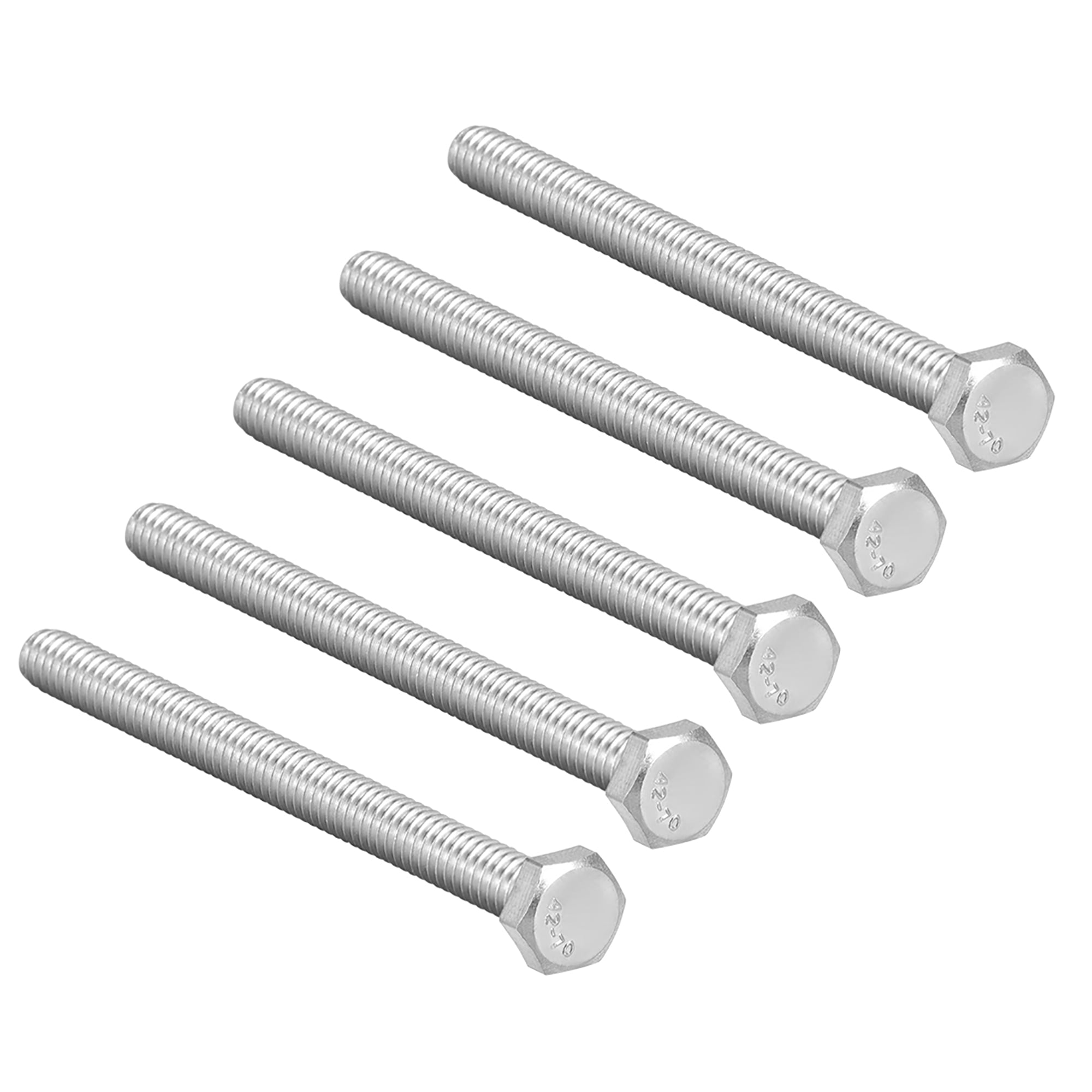 M5 A2 304 Stainless Steel Nuts and Bolts with Washers Pack of 6, 12 or 24 