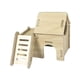 thumbnail image 1 of Casa para hámster de madera maciza, suministros de jardinería, juguete de madera, túnel de madera para hámster. estilo A, 1 of 9