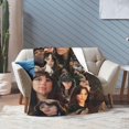 thumbnail image 5 of Jenna Actors Ortega Blanket Throw Blanket Soft Microfiber Blankets for Living Room Couch Sofa Bedroom 80"x60", 5 of 6