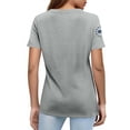 thumbnail image 5 of Only Moment Patriotic Printed Tops Crew Neck Short Sleeve Patriotic Shirt 4th of July Tee Tops V-Neck Short Sleeve Summer T-Shirt Grey,M, 5 of 6