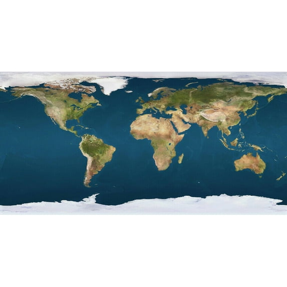 World Map VI - CANVAS OR PRINT WALL ART