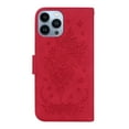 thumbnail image 3 of SaniMore for iPhone 12 Pro Max 6.7" Magnetic Wallet Case, PU Leather Case with Card Slot Kickstand & Wrist Strap Shockproof Protective Case for iPhone 12 Pro Max Women Ladies, Red, 3 of 7