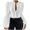 White, variant on tarylea Plus Size Tops for Women Eyelet Patchwork Shirts Long Lantern Sleeve Button down Tops Going out Cute Tops