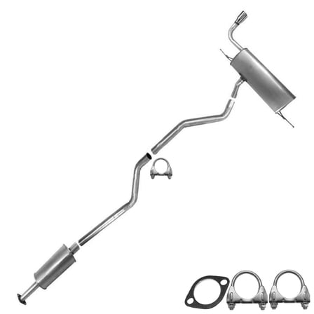 Northeastern Exhaust | Stainless Steel Resonator Pipe, Intermediate Pipe & Muffler Exhaust Kit Fits 2013–2016 Ford Fusion 2.5L | Direct-Fit Replacement