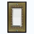 thumbnail image 1 of Metal Light Switch Plate Cover Elegant Victorian Black Green Frame FRA056, 1 of 13