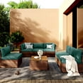 thumbnail image 7 of swing 14 Piece Outdoor Sectional Cushions, Water-Resistant Outdoor Sofa Cushions Replacement for 6-Seat Rattan Wicker Sectional Conversation Sets（Dark green）, 7 of 7