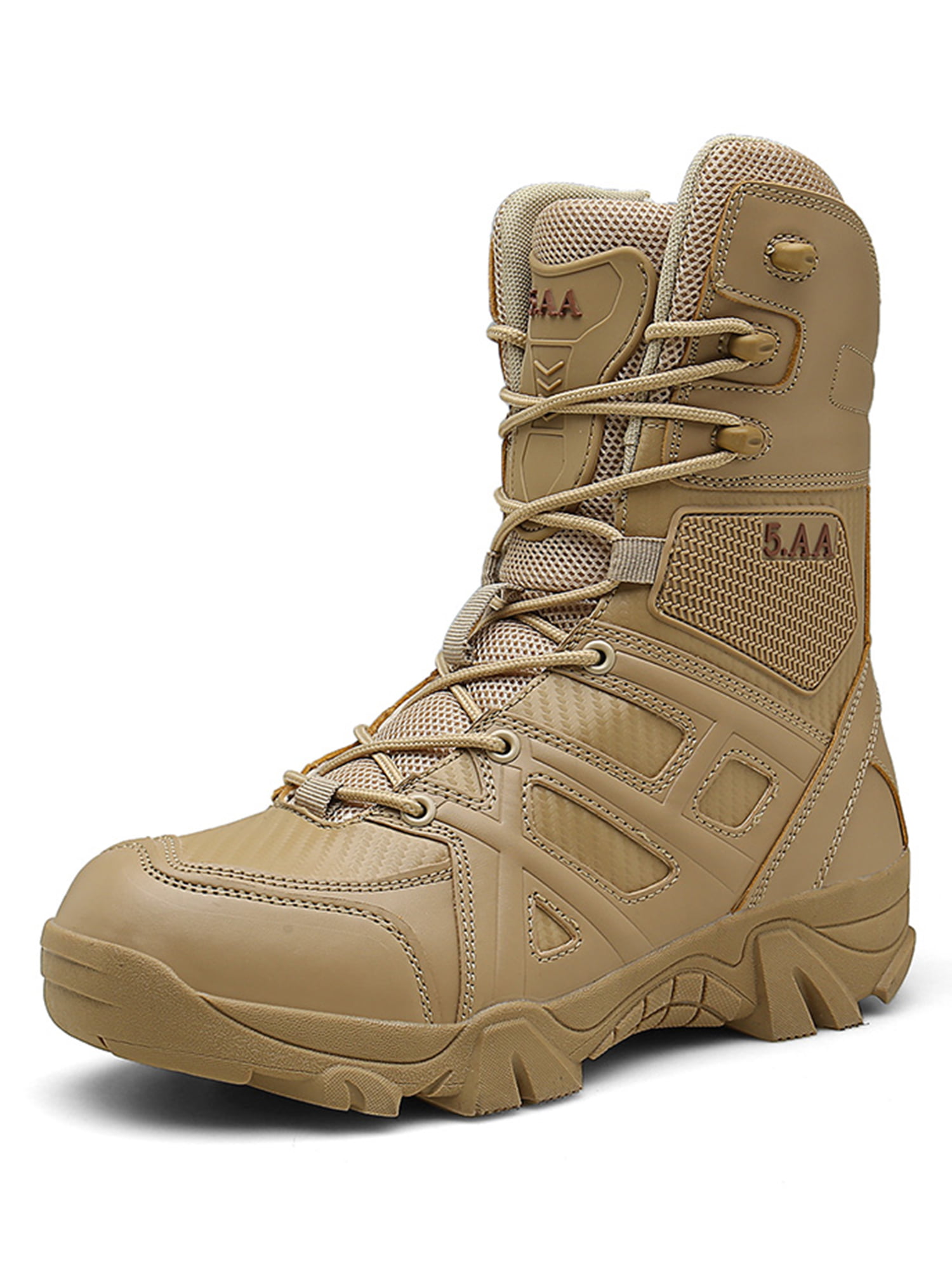 Mens Outdoor Military Tactical Boots Desert Combat Boots Lace Up Army Ankle Boot 