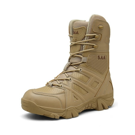 Military Tactical Boots Desert Combat Outdoor Army Hiking (Best Army Boots For Running)