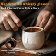 thumbnail image 3 of Charred Wooden Bourbon Drinking Glass- Bourbon Gifts for Men, Handcrafted Whiskey Glasses, Wooden Old Fashioned Glass,Unique Whiskey Gifts for Men, Dad, Husband or Bourbon Lovers, 3 of 14