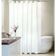 thumbnail image 2 of Cortina de Baño Blanca, Tela Gruesa Opaca para Privacidad, Resistente al Agua y Fácil de Limpiar, Se Adapta a Duchas Largas y Bañeras, Diseño Clásico Esmerilado, 2 of 7