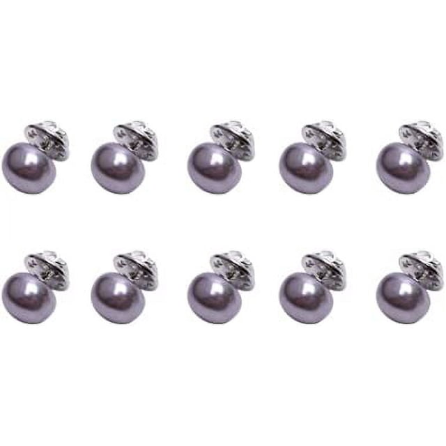 Zhuge Broches de seguridad multiusos con clip para chal y suéter, broches de perlas para mujeres y niñas, broche decorativo para ropa, 10 unidades