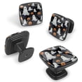 thumbnail image 2 of 4 Pcs Cabinet Handle Drawer Pulls Halloween Ghost Knobs with Screws Square Furniture Office Cabinet Knob Decoration, 2 of 7