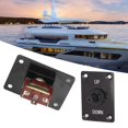 thumbnail image 4 of Rocker Toggle Switch, Energy Saving High Strength Abrasion Resistant Toggle Switch Panels DC12V  For Boats For RVs For Yachts, 4 of 8