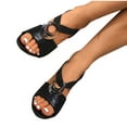 thumbnail image 7 of Womens Summer Sandals Oofos Flip Flops Women Wide Sandals for Women Women's Fashionable Casual Versatile Breathable Fish Mouth Spring And Summer Comfortable Light Bottom Sandals Black, 7 of 7